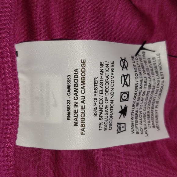 Nike One Tight Fit Mid Rise Full Length Training Legging Small Pink - Picture 8 of 8